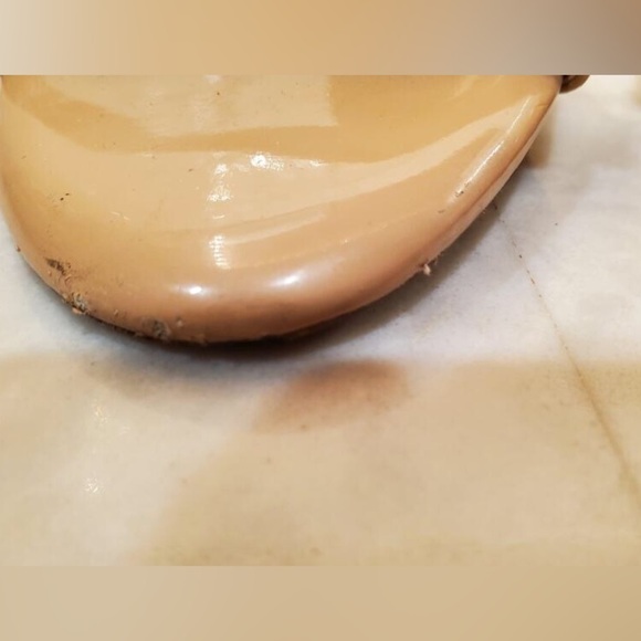 Gianni Bini Nude Patent Leather Ankle Strap Open Toe High Heel Sandals Sz 8 - Picture 10 of 10